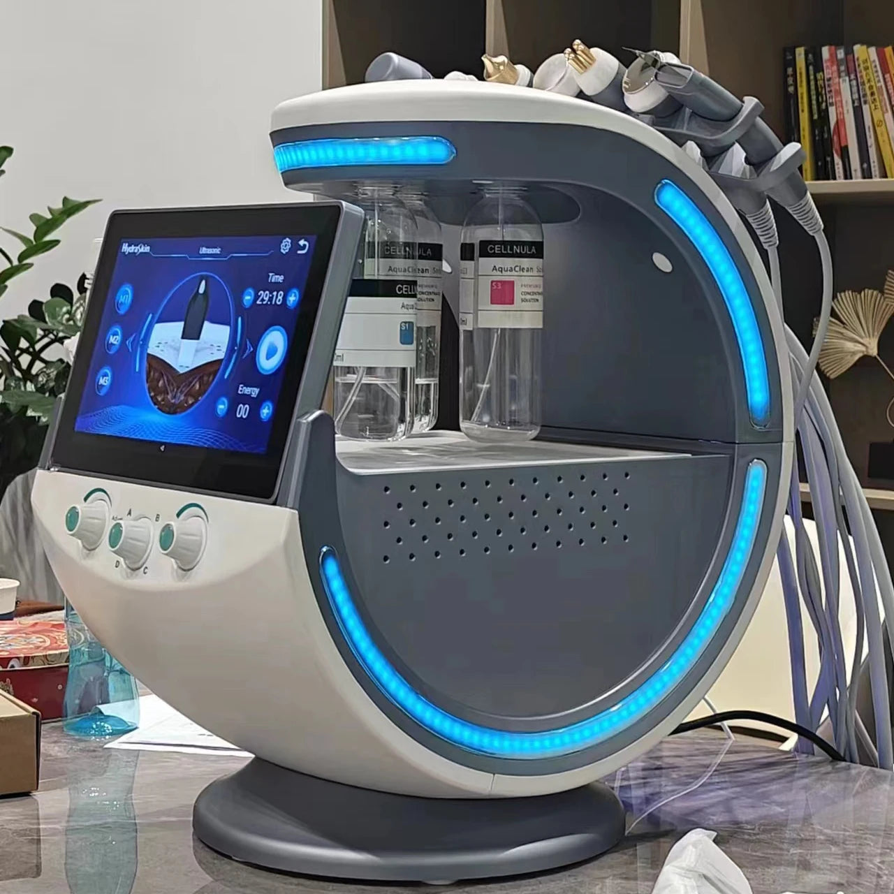 CASMB 7-in-1 Hydro Facial Machine – Professionelle Gesichtspflege mit Ultraschall, Sauerstoff & Dermabrasion für Tiefenreinigung und Hautverjüngung